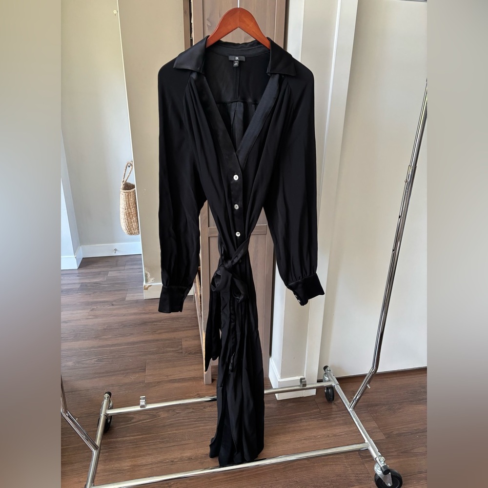 Banana Republic Classic Black Shirt Dress